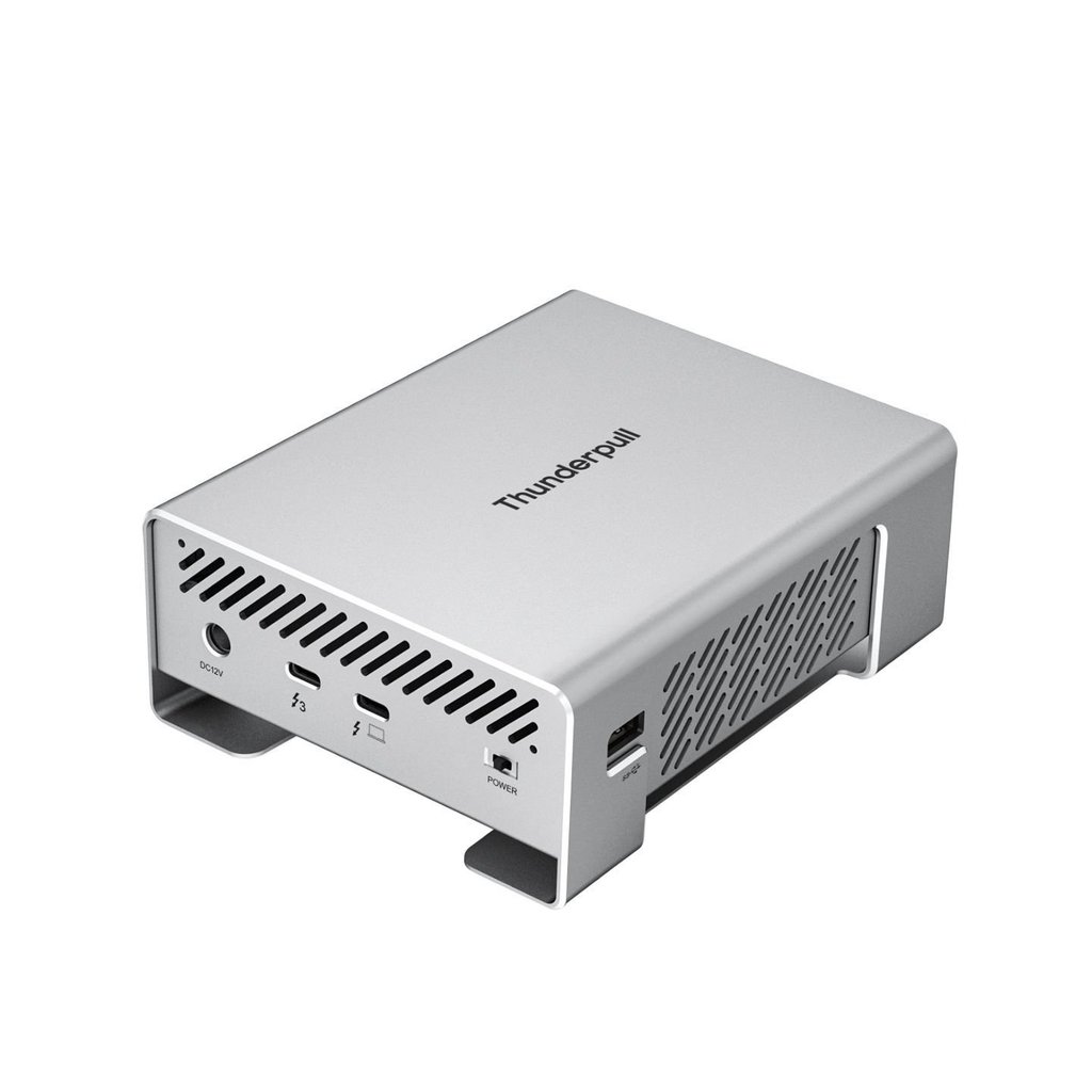 Hộp đựng ổ cứng M2 nvme Thunderbolt 3 40Gbps 4 khay Raid ssd box vỏ nhôm lưu trữ tốc độ cao cho mac 