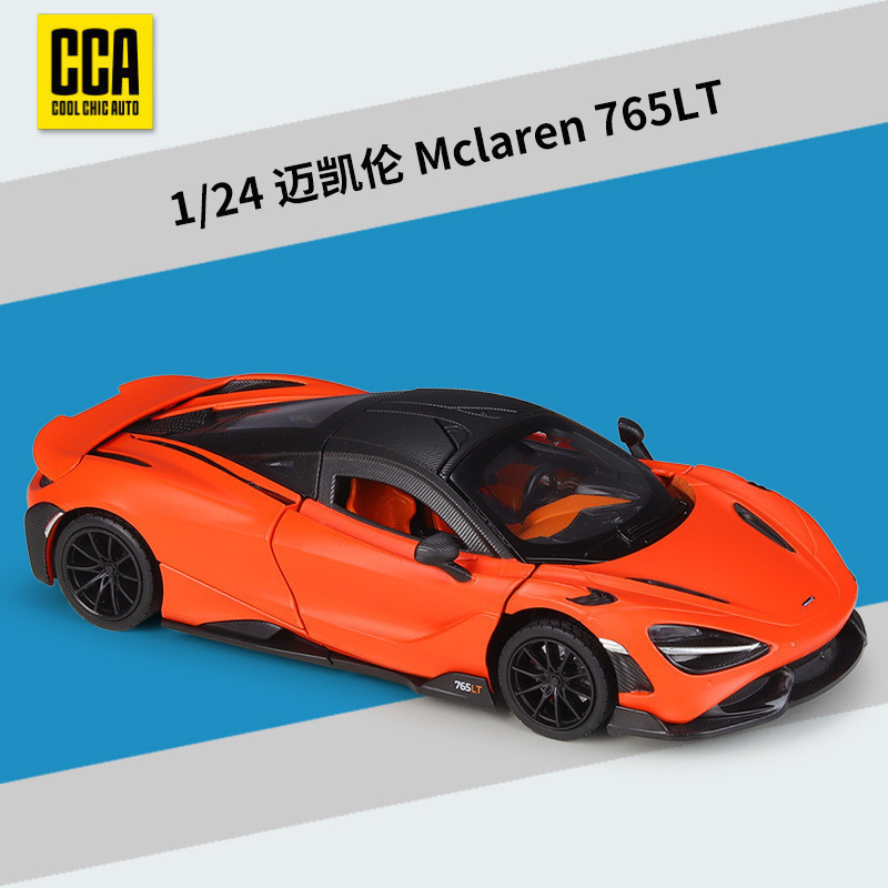 Pandon Hobby PD1C M1 CCA1: 24 Mclaren Mclaren 765LT Xe thể thao Mô phỏng Hợp kim Thành phẩm Mô hình 