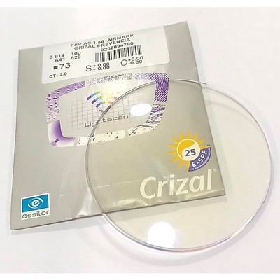 Tròng kính chống ánh sáng xanh Essilor Crizal Prevencia - Pháp cho mắt kính cận loạn