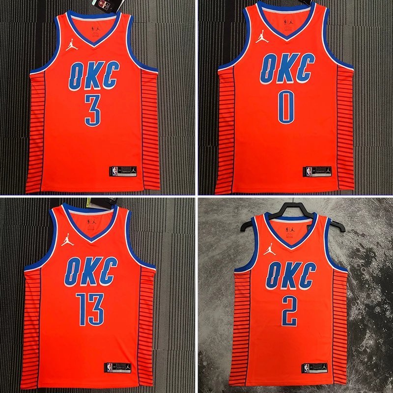 Phiên bản SW NBA Oklahoma City Thunder Team jordan Airman Phiên bản giới hạn số. 2 Alexander No. 13 