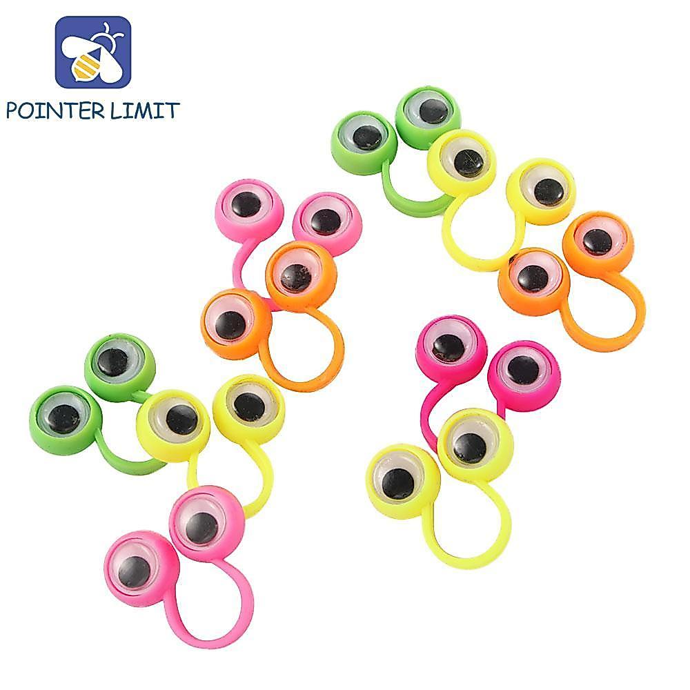 POINTER LIMIT Eye Finger Puppets Pinata Fillers Quà tặng sinh nhật Di chuyển mắt Đồ chơi Nhẫn nhựa Đ