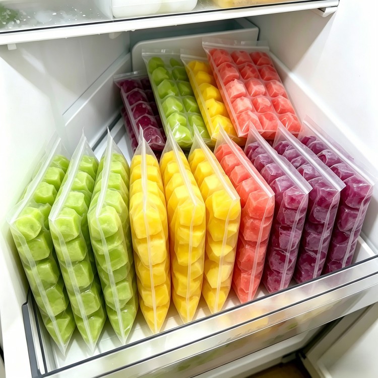 Dùng Một Lần Khay Đá Túi Hộ Gia Đình Cấp Thực Phẩm Phun Nước Tự Dán Frozen Ice Cube Ice Bag Frozen I