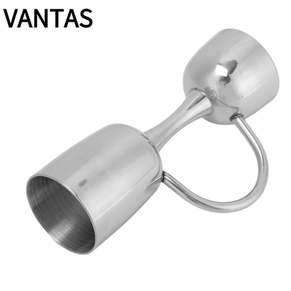 VANTAS Dual Head Jigger, Cốc đo thanh thép không gỉ 304 hai đầu, Jigger pha chế chính xác để pha chế