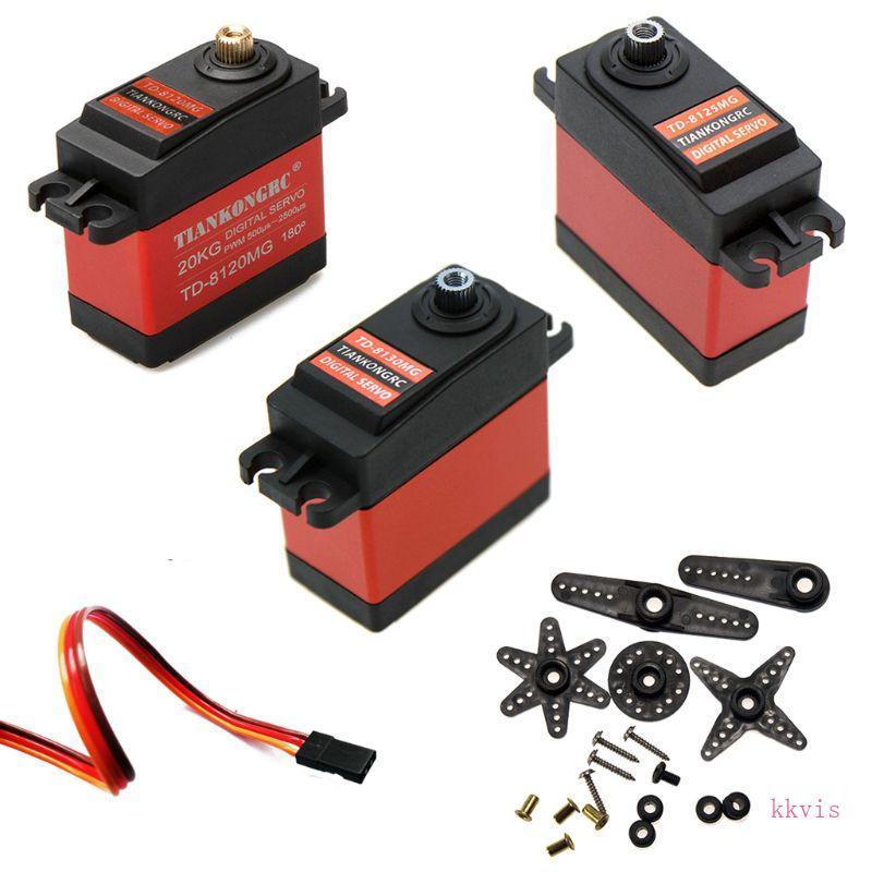 KS Chất lượng chuyên nghiệp servo kỹ thuật số 20kg servo bánh răng kim loại cho 1 8 1 10 RC