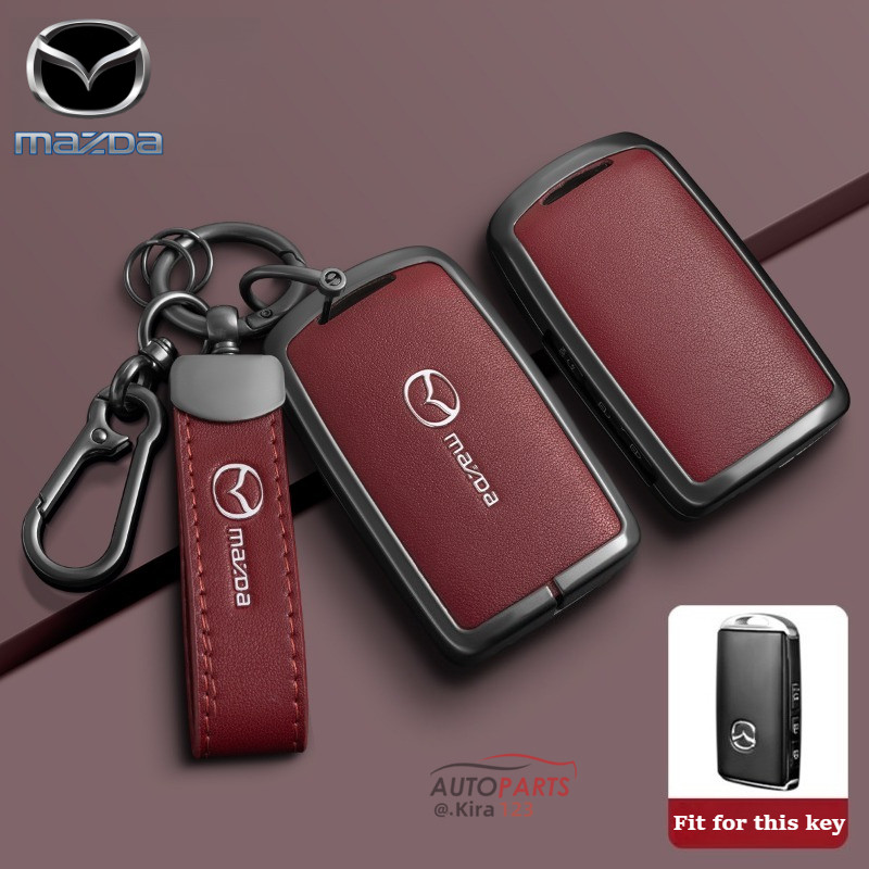 Hợp Kim Kẽm Từ Xa Chìa Khóa Ô Tô Bao Da Thoải Mái Vỏ Cho Xe Mazda Mx5 Mx30 2 3 6 Cx60 Cx80 Cx90 Cx30