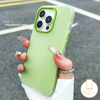 Ốp lưng mềm chống trầy xước 2 in1 mới Tương thích cho IPhone 11 12 16 15 13 14 Pro Max X XS Max 16 15 8 7 6s Plus 16E XR 7Plus SE Vỏ màu trơn Dopamine thời trang đơn giản