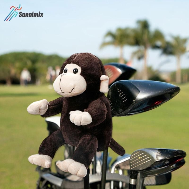 Sunnimix Monkey Doll Golf Wood Headcover - Bảo vệ vận chuyển cho đồ chơi golf