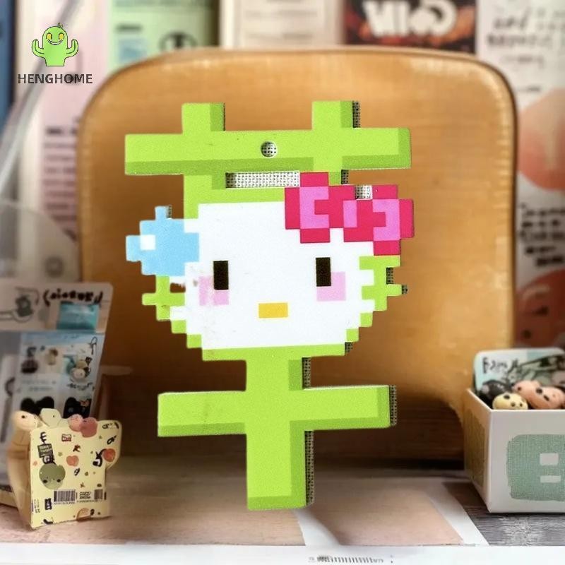 HENGHOME 2 Chiếc Hoạt Hình Anime Acrylic Hello Kitty DIY Trang Sức Móc Khóa Kawaii Kitty Mặt Dây Chu