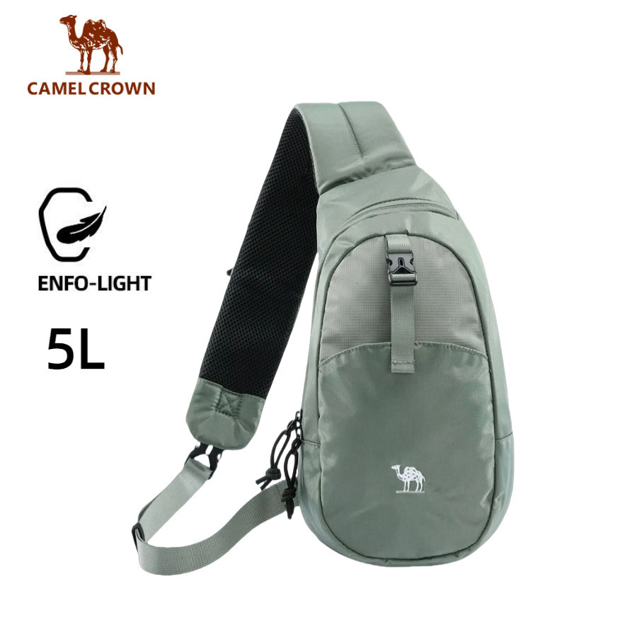 Túi đeo chéo nam chống nước CAMEL CROWN 5L, Túi ngực nhẹ