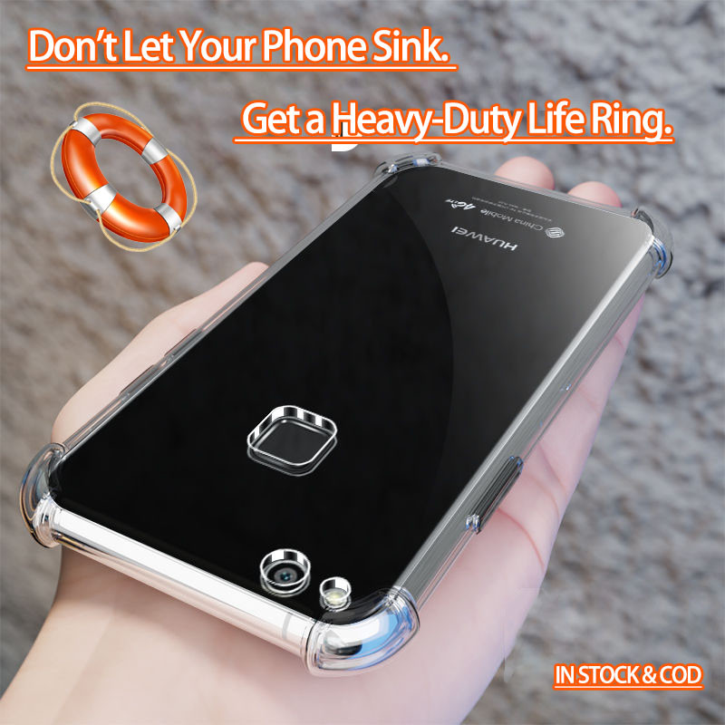 Huawei P8 Lite 2017 P9 Lite 2017 Honor 8 Lite Nova Lite GR3 2017 Crystal Clear 4 góc Vỏ điện thoại t