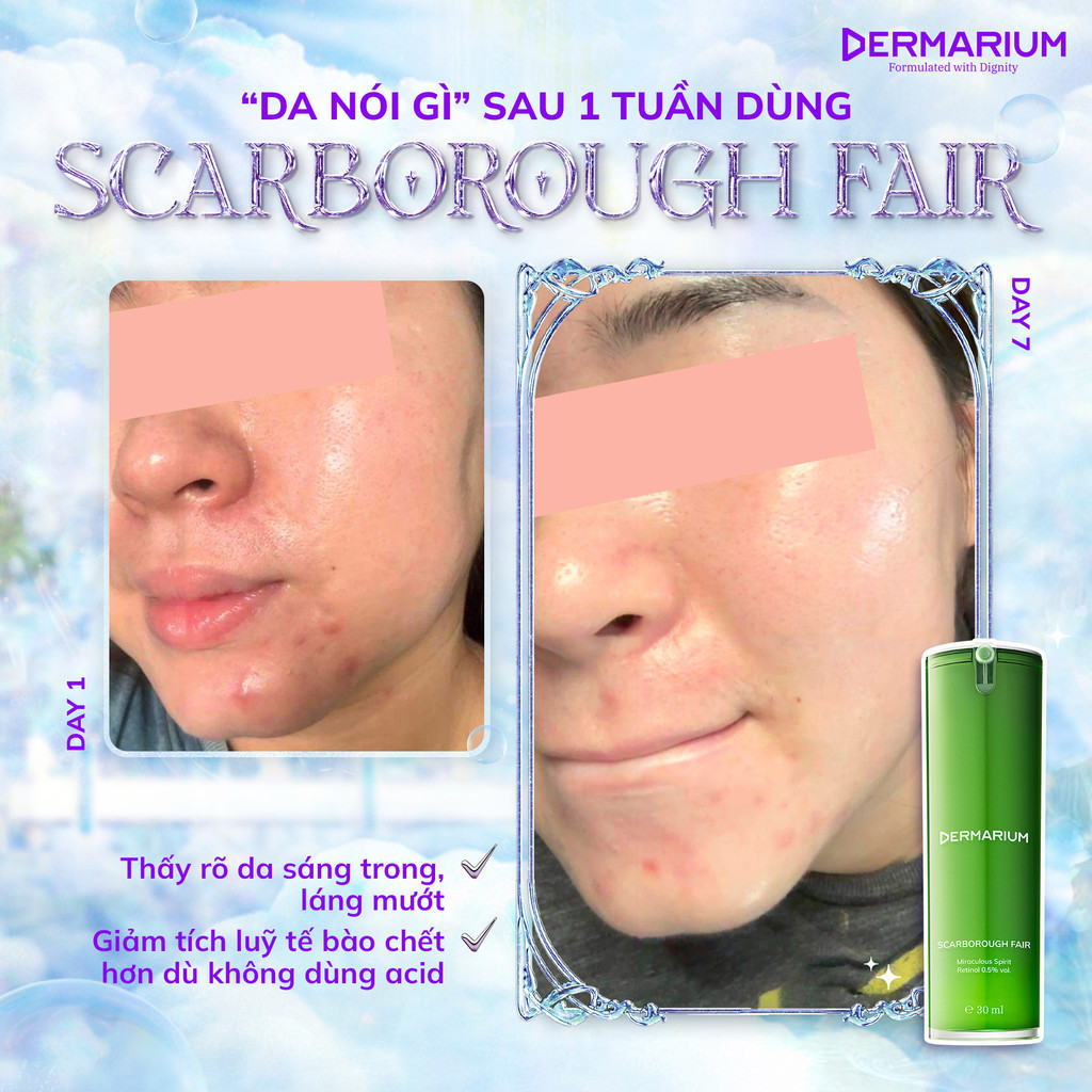Ảnh 5 của Tinh chất Dermarium SCARBOROUGH FAIR Retinol 0.5% làm sáng da và cải thiện vấn đề sắc tố 30ml