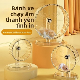 Bánh Xe Im Lặng Chuột Hamster Lớn Xoay Êm Tập Thể Dục Vật Tư Cảnh Quan Quay Tròn Thú Cưng