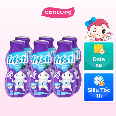 Sữa chua uống Fristi hương nho 80ml (lốc 6 chai)- Con Cưng