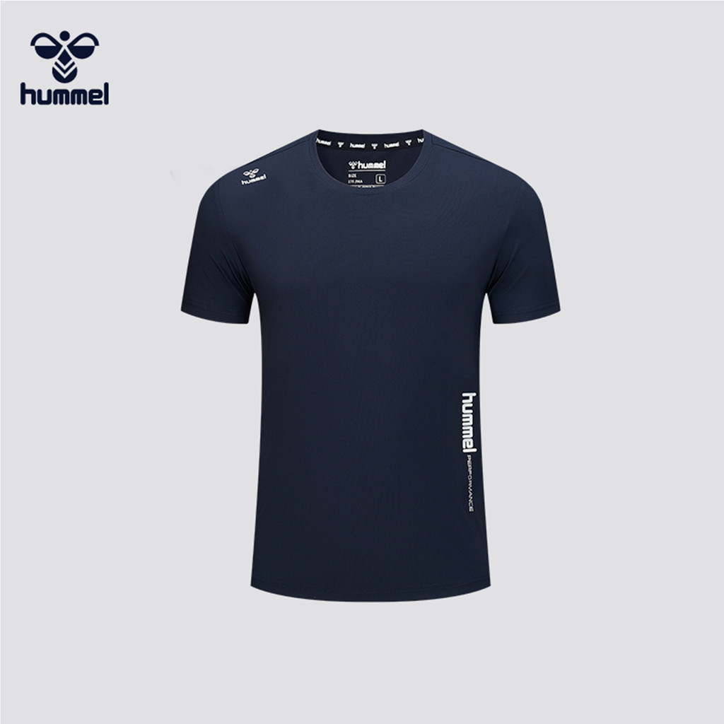 Hummel Áo Thun Cotton Chất Lượng Cao Nam Cho Thể Dục Và Chạy Bộ Ngoài Trời
