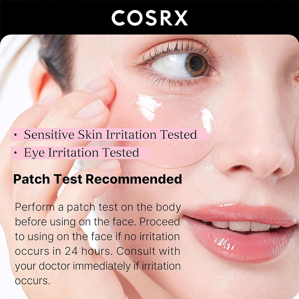 COSRX Pink Peptide Collagen Hydrogel Eye Patches Wrinkle 60 Eye Patches