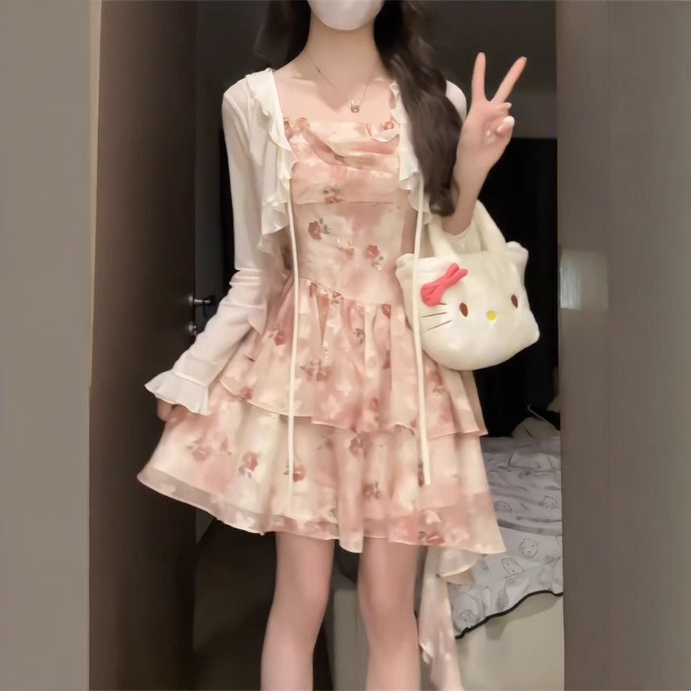 ❈ 🍎 ❈ ❈ ❈ ❈ ❈ ❈ ❈ ❈ ❈ ❈ ❈ ❈ ❈ ❈ ❈ ❈ ❈ ❈ ❈ ❈ ❈ ❈ ❈ Sweet Girl First Love Floral Strap Irregular