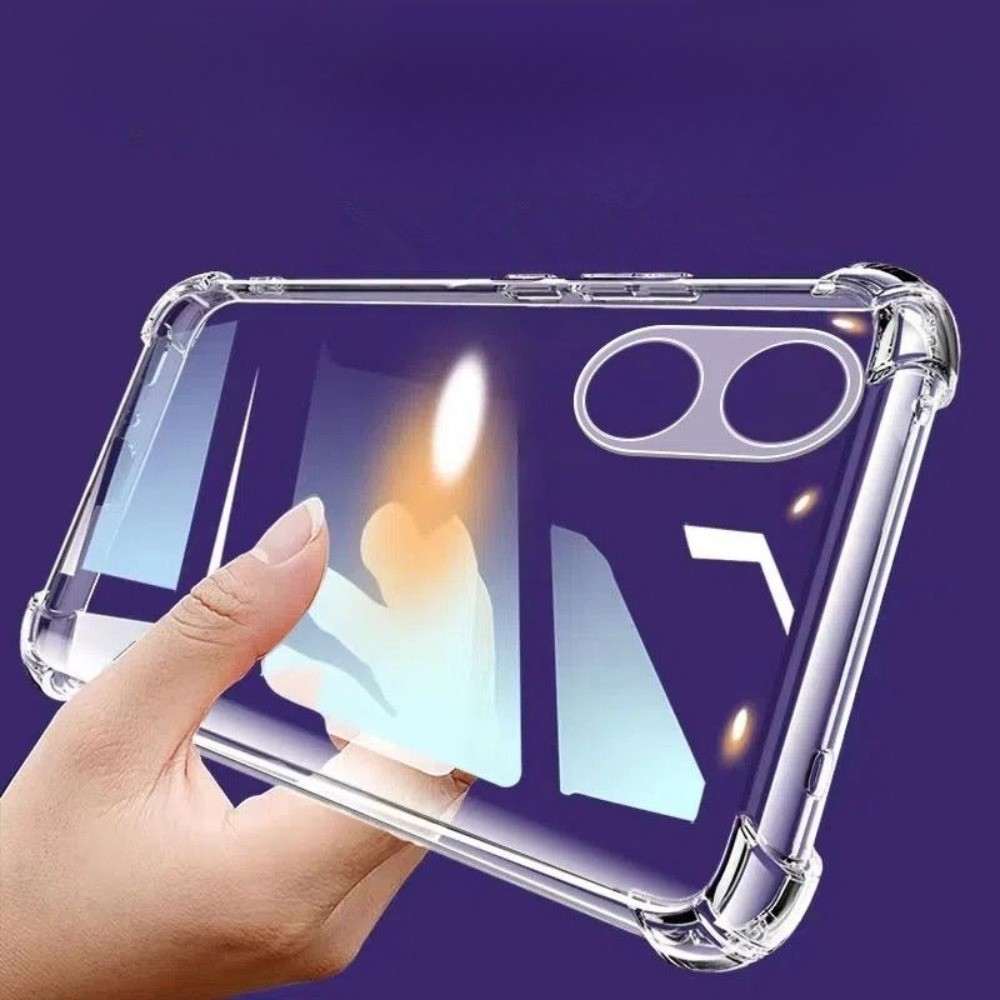 Dành Cho OPPO A58x Ốp lưng OPPO A58x Trong Suốt Silicon Mềm TPU PHJ110 Ốp Lưng Siêu Mỏng Chống Sốc