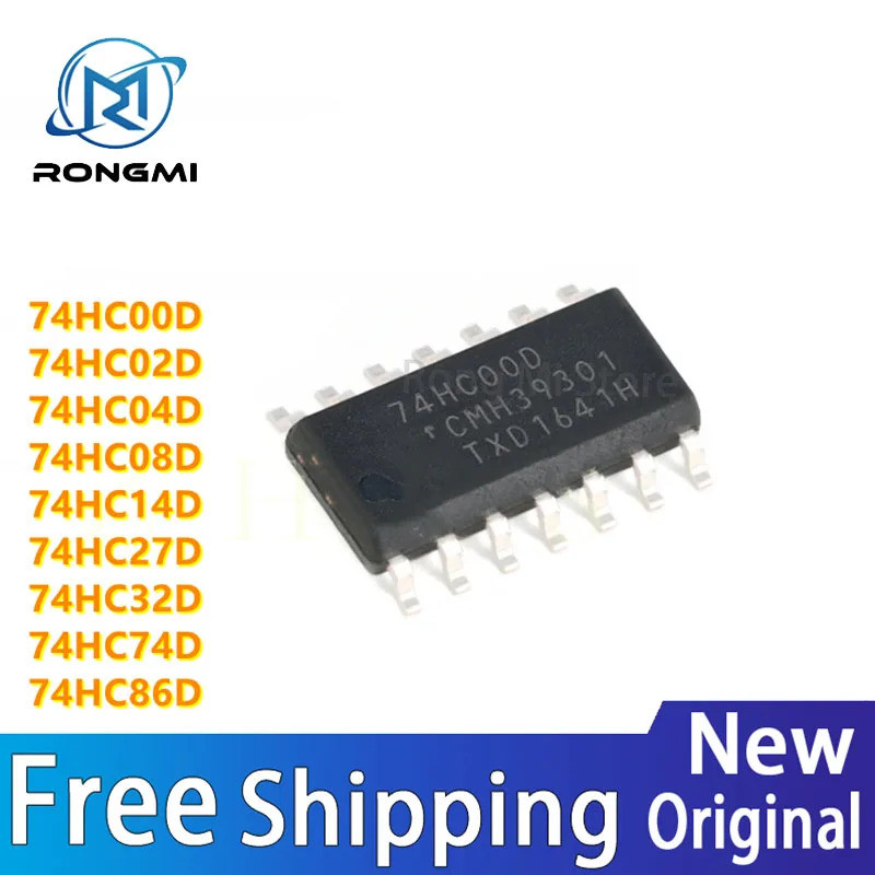 5 CÁI SN74HC14DR 74HC00D 74HC02D 74HC04D 74HC08D 74HC14D 74HC27D 74HC32D 74HC74D 74HC86D SOP-14 Chip