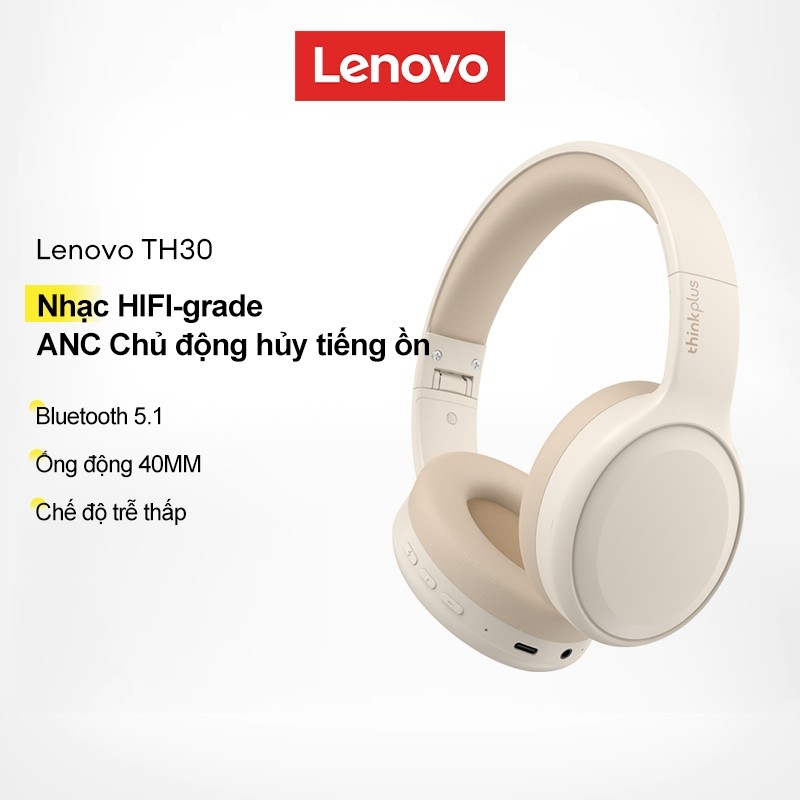 Lenovo TH30 Tai Nghe Bluetooth Độ trễ Thấp Giảm Tiếng ồn Gaming Music Có Mic