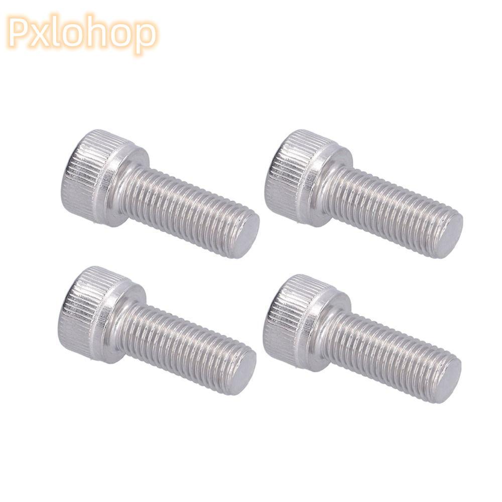 PXLHOP 4 Ổ cắm đầu nắp vít, 1.25mm Fine Pitch M10 Kích thước ren Bu lông ổ cắm lục giác, Ổ cắm lục g