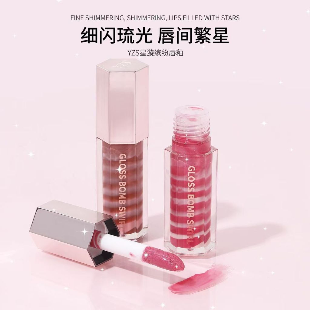 Yolo ❤Cảm nhận hơi thở nhẹ trên môiHydrating Bright Color Strobe Lip Gloss Water Gloss Mirror Lip Gl