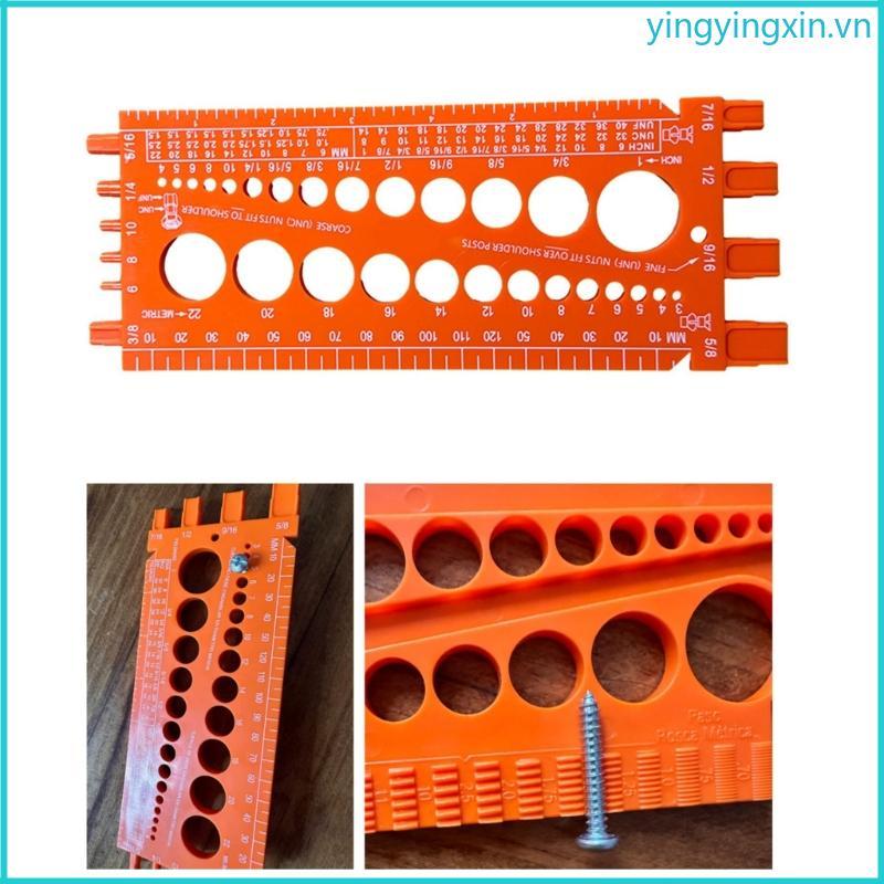 YIN Bolt Nut Thread Checker Inch Metric Thread Test Bolt Gauges Metric Size Gauges Công cụ đo lường