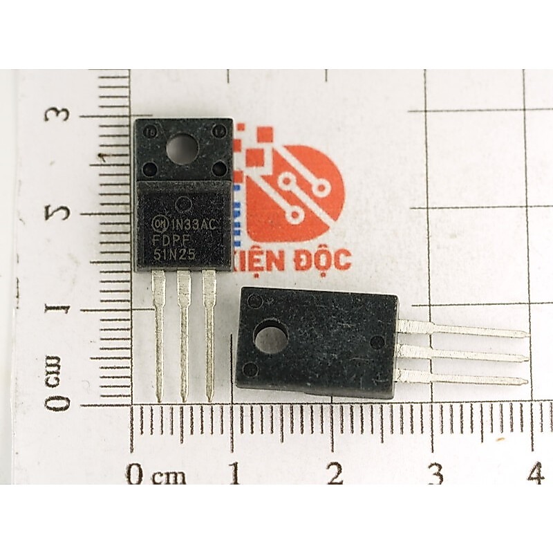 Combo 2 chiếc FDPF51N25, 51N25 Mosfet kênh N 28A 250V TO-220F