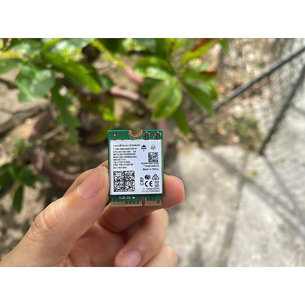 Card wifi không dây băng tần kép tháo máy Intel AC 8260 9560 AX201 MT7921