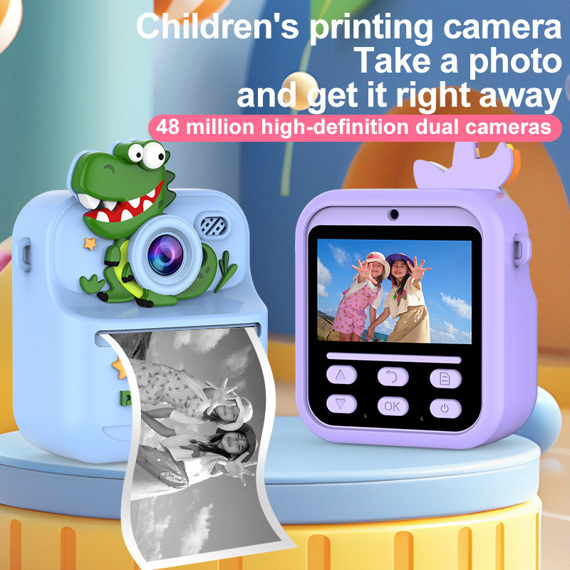 Camera Polaroid Mini S1 HD dành cho trẻ em Máy ảnh kỹ thuật số in nhiệt Polaroid