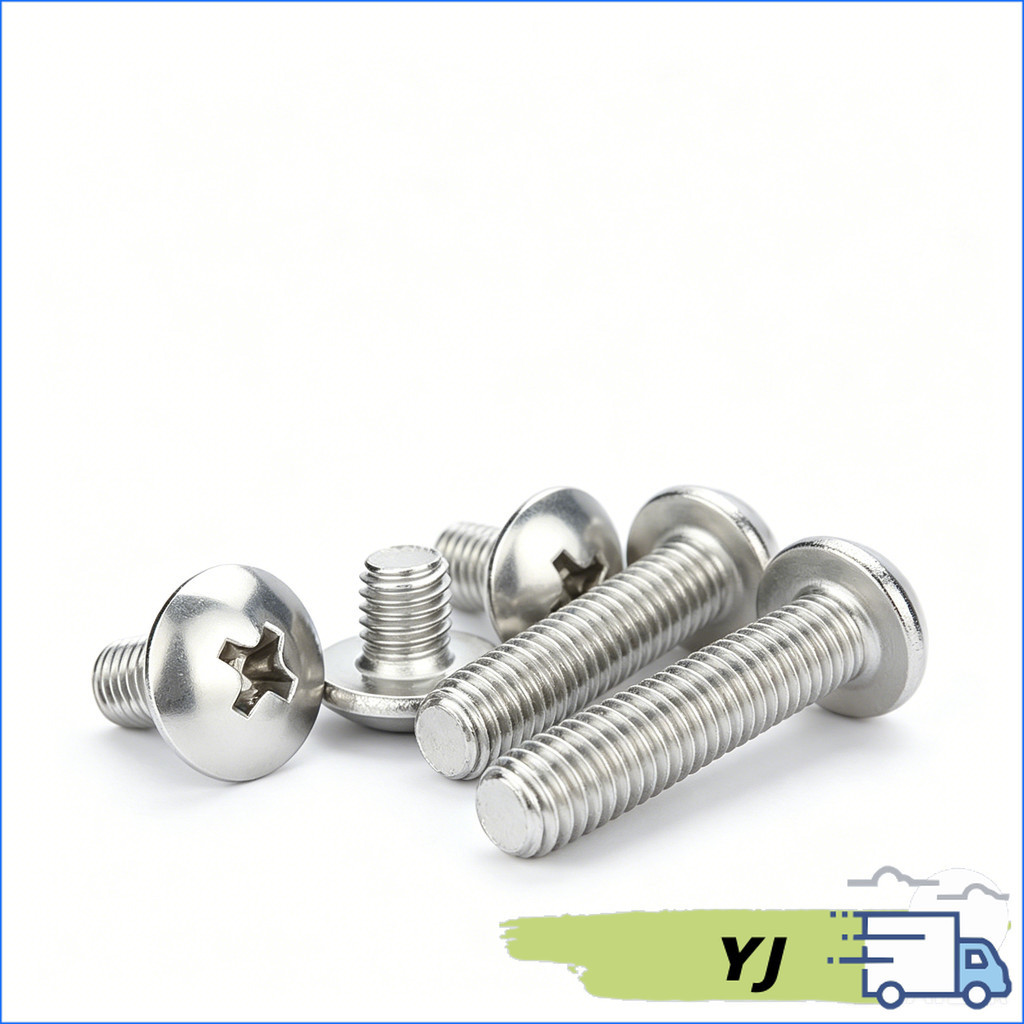 Ốc Vít inox đầu dù pake Inox 304 M5/M6/M8 , Bu lông inox đầu dù pake inox 304 M5-M8 [YJ-VN2]