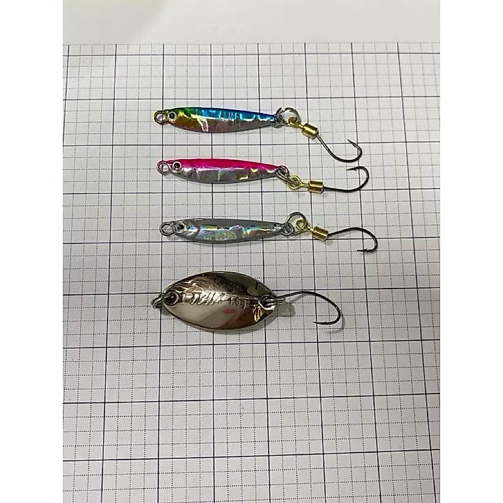 mồi giả câu cá mương mồi jig mini câu cá mương mồi jig 1.6g size nhỏ câu cá mương mồi giả câu lure