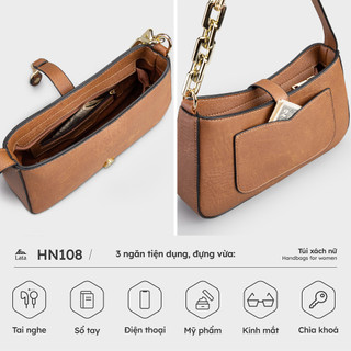 Túi Lata (Thời trang nữ dự tiệc size 24 - Túi đeo vai da HN108)