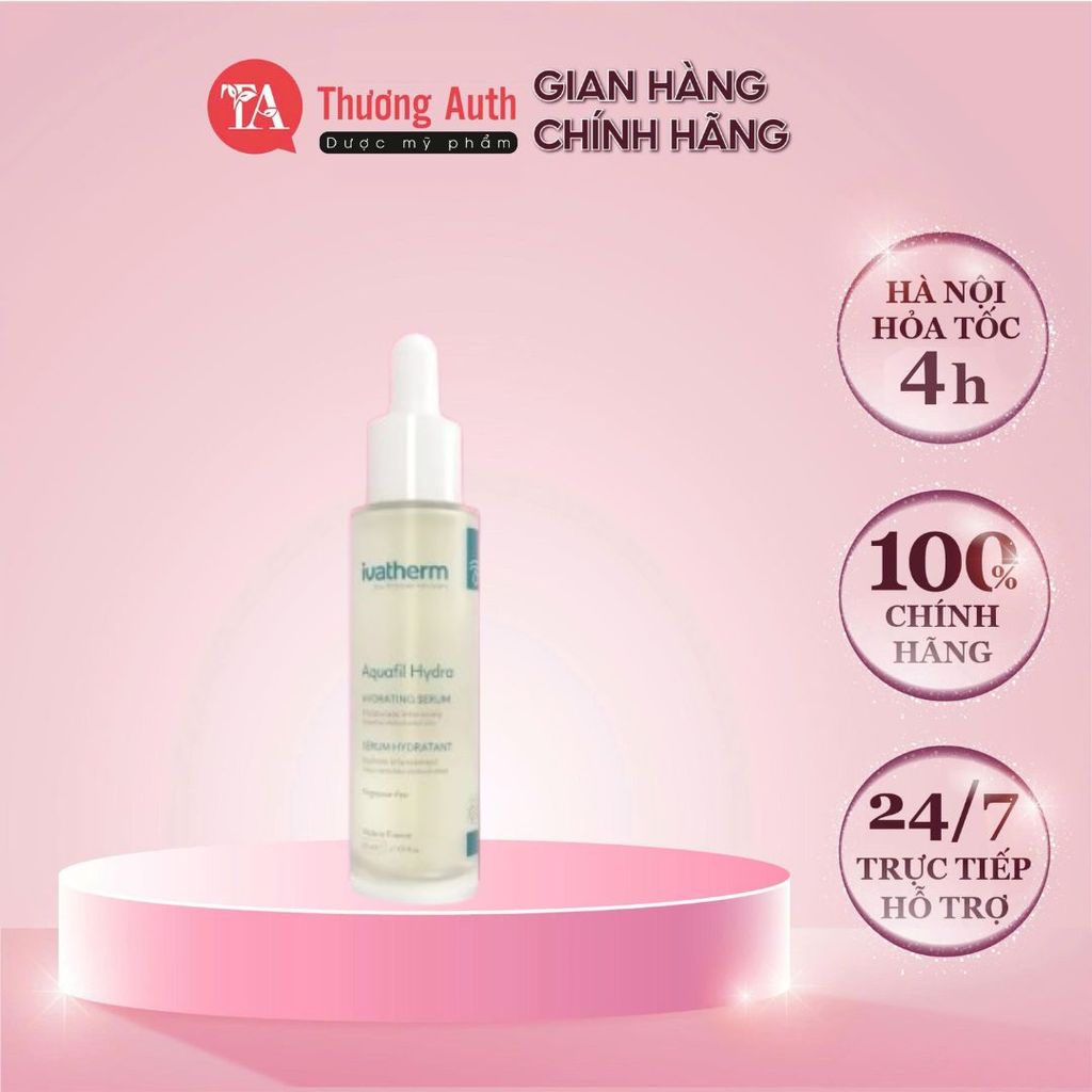 Tinh Chất Ivatherm Dưỡng Ẩm, Phục Hồi Và Trẻ Hóa Da Aquafil Hydra Hydrating