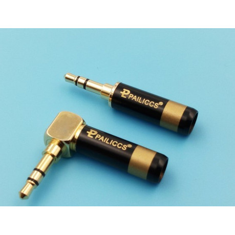 Nổi Tiếng Budweiser Mạ Vàng Đen 3 Phần 3.5 Mm Thẳng Cong Cắm Tai Nghe Cắm Stereo Cổng Đuôi 6 Mm