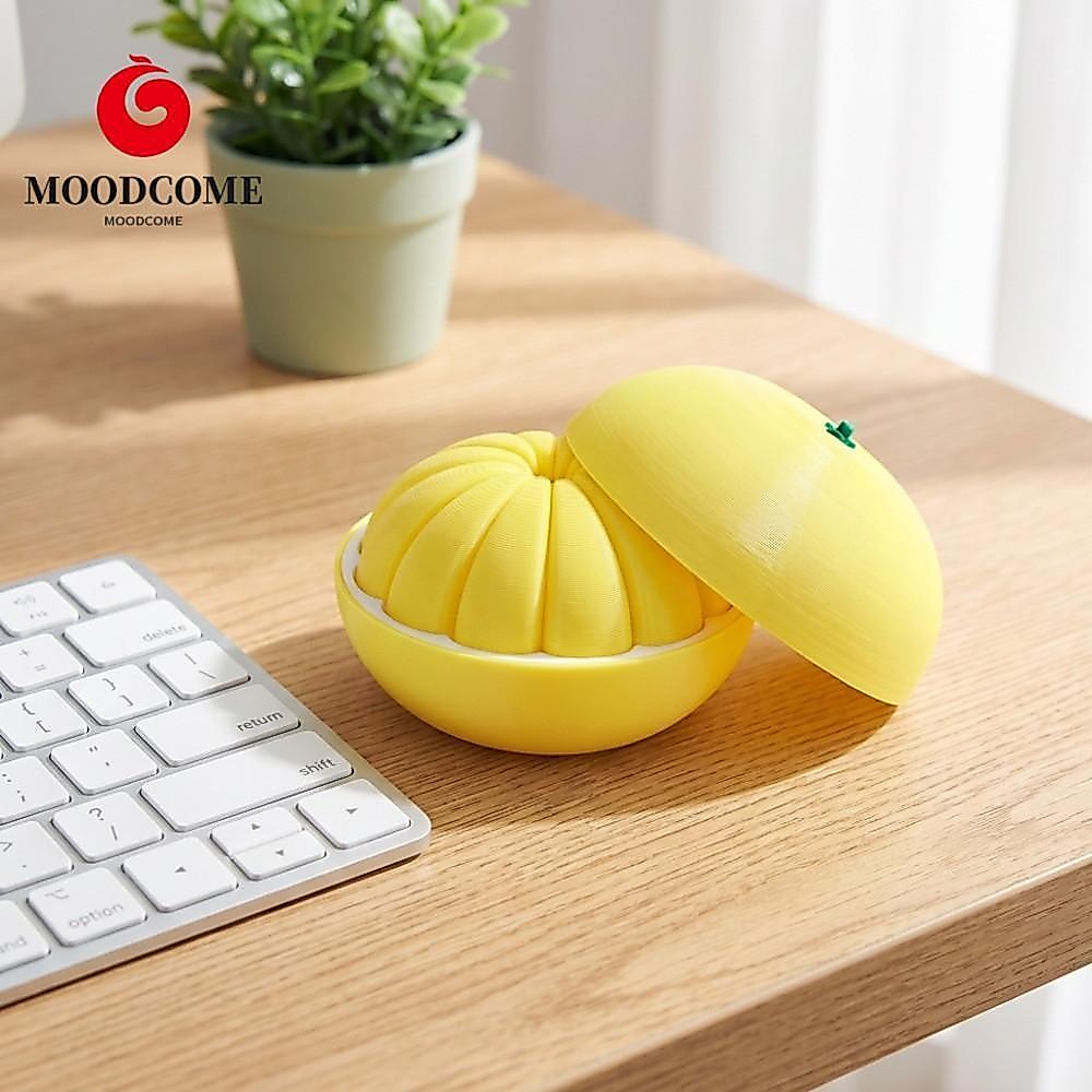 MOODCOME 3D In Cam, Quả Bóng Biến Dạng Mô Hình Trái Cây Cam Đồ Chơi Giải Nén, Thủ Công Cam Nhân Tạo 