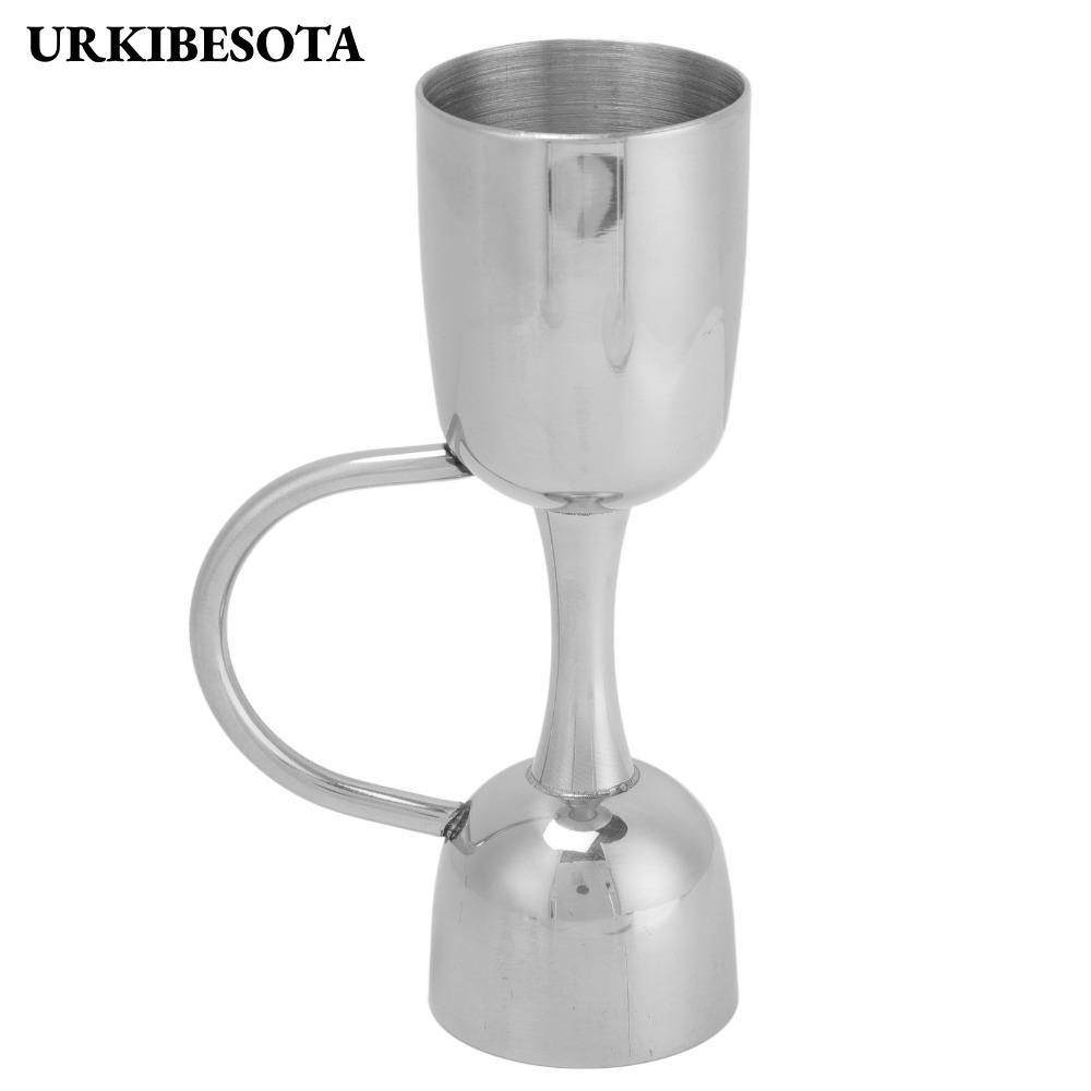 Cốc đo thanh URKIBESOTA, Jigger hai đầu bằng thép không gỉ 304 đầu kép, Jigger pha chế bền để pha ch