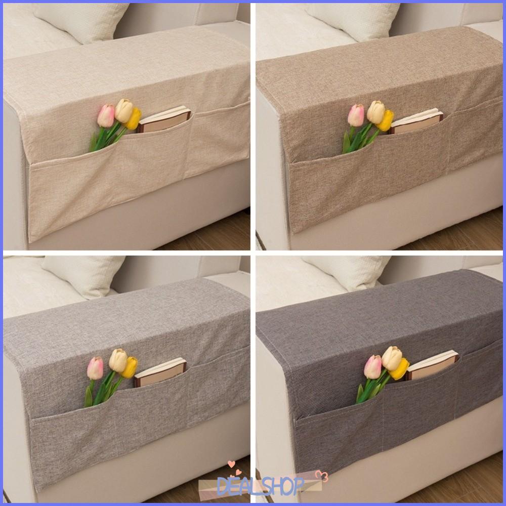 OKDEALS Túi đựng cánh tay ghế sofa, Bộ sắp xếp tay vịn ghế sofa mềm có thể giặt được, Polyester 40x1