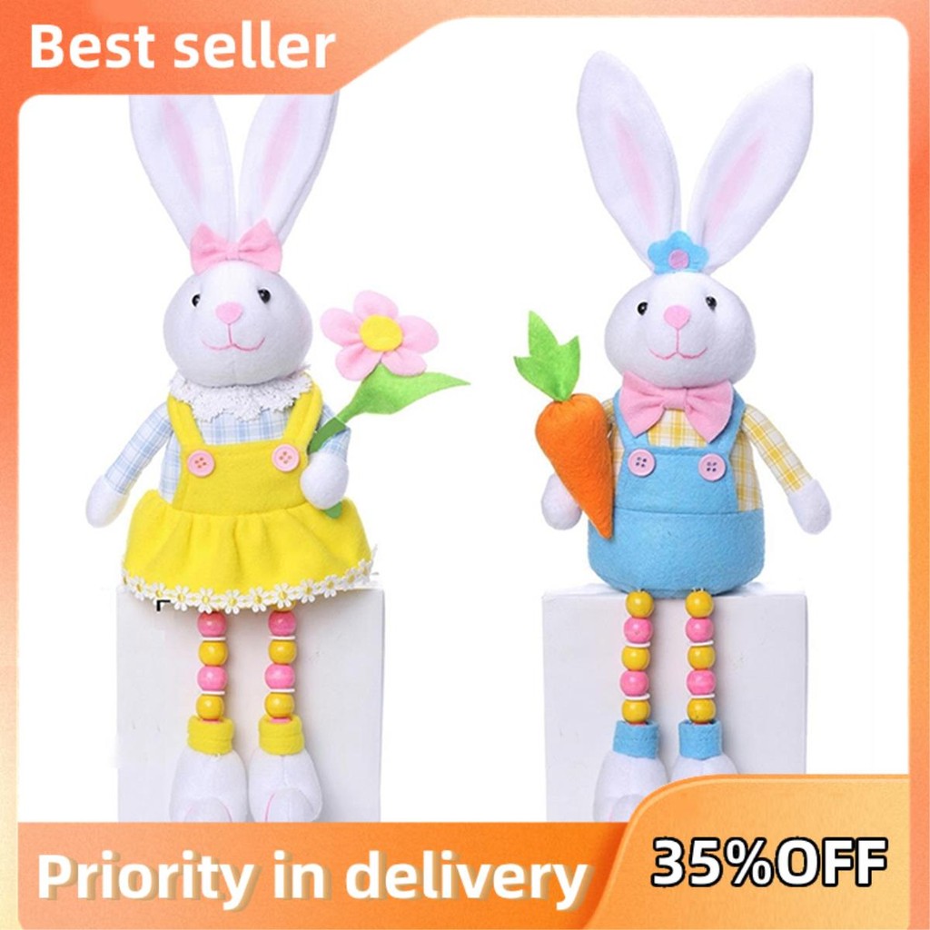 2 Chiếc Lễ Phục Sinh Gnomes Trang Trí Thỏ Phục Sinh Gnomes Sang Trọng Gnomes Búp Bê Nhồi Bông Quà Tặ