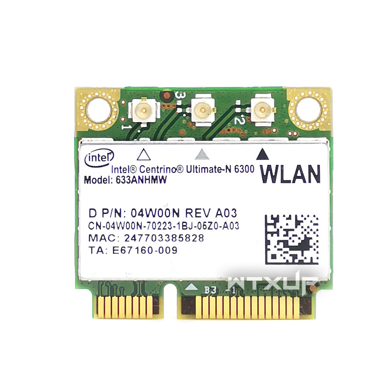 Intel 6300agn 633ANHMW 450M 5G Thẻ mạng không dây tích hợp băng tần kép