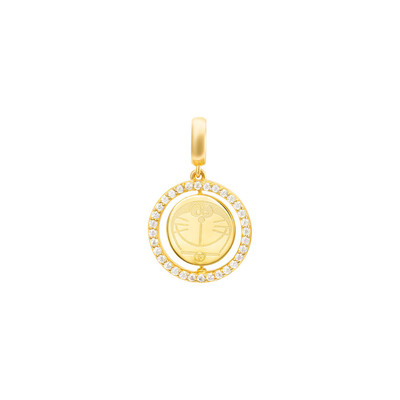 Hạt Charm Bạc đính đá Doraemon | PNJ XM00Y000015