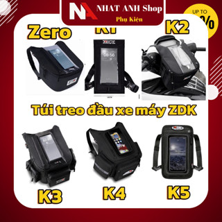  Túi treo đầu xe máy ZDK-Túi Grab,túi mini ZDK K1 có lỗ sạc và ngăn đựng đồ tiện dụng chống mưa nhẹ NHATANHSHOP 