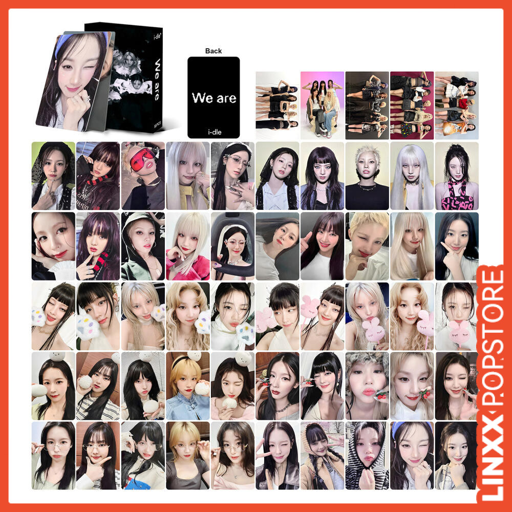 LINXX 55 CÁI GIDLE We Are Album Lomo Photocards Kpop Girl Group Fan Collectible Trading Cards Set Hà