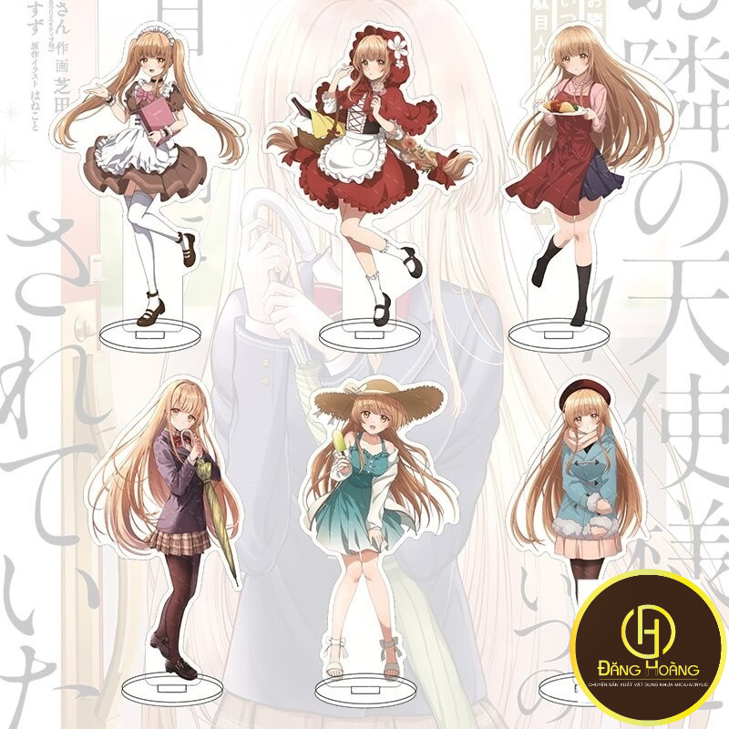 Mô hình Standee Fashion Shiina Mahiru Anime Figure Acrylic The Angel Next Door Spoils Me Rotten mica