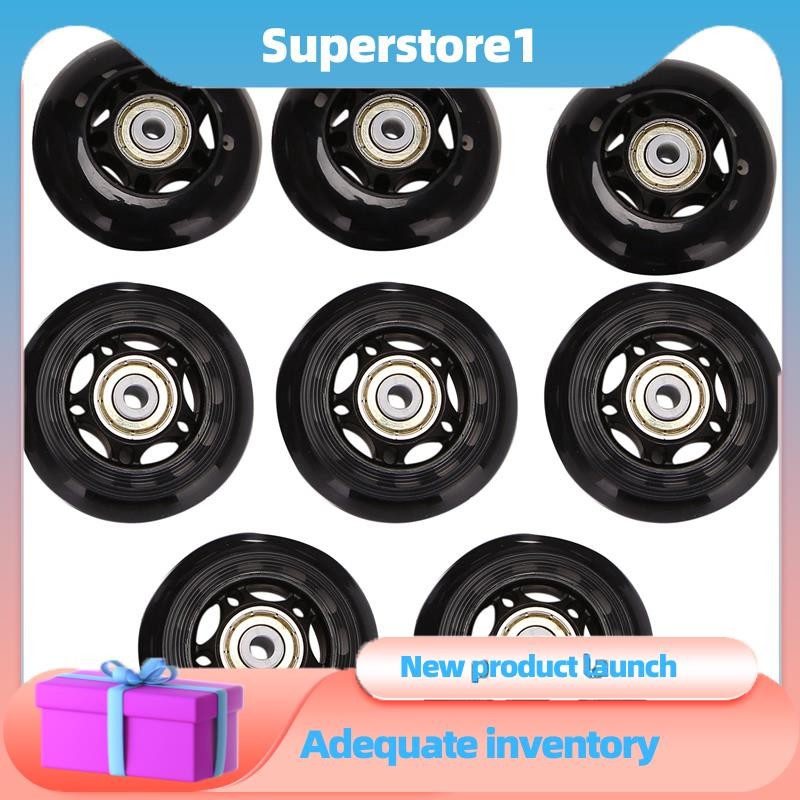 8 gói Bánh xe trượt patin nội tuyến, Bánh xe trượt patin trong nhà / ngoài trời, Bánh xe thay thế có
