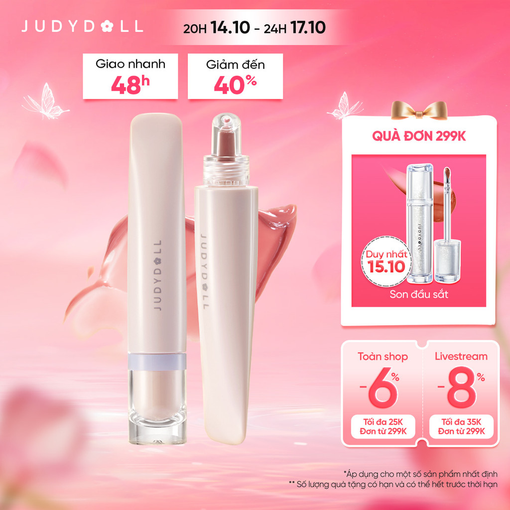 JUDYDOLL Son bóng Sweety Lip Jelly Dưỡng ẩm Mờ vân môi 10ml