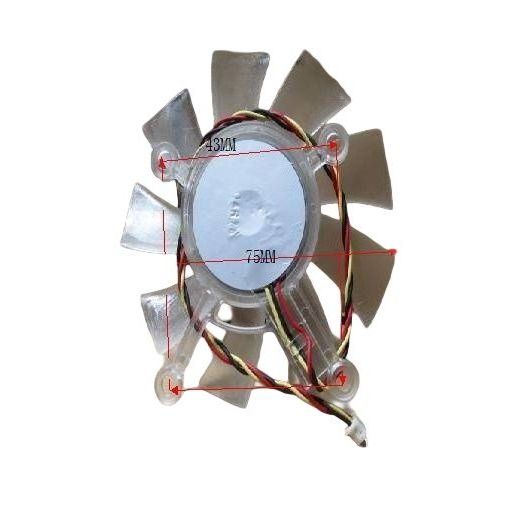 Thích hợp cho Asus 9800GT 9800GTX 4870 1G Phiên bản Ice Blade GT240 GTS 250 Quạt 3 dây