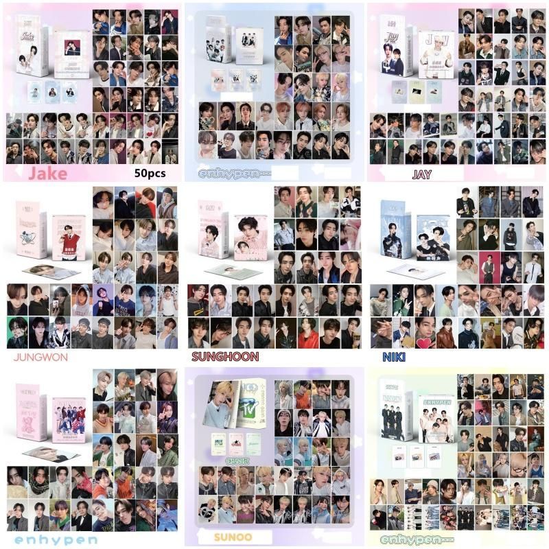 Tổng hợp set 50 photo card unoff Hologram thành viên/ nhóm nhạc ENHYPEN