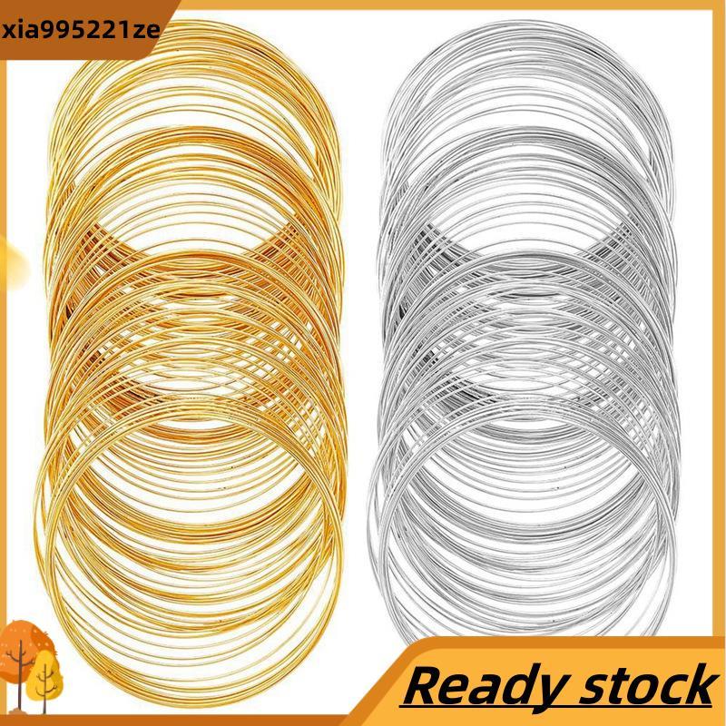200 Vòng Dây Nhớ Vòng Tay Trang Sức Số Lượng Lớn Dây Nhớ Vòng Tay Vàng Bạc Thép Đính Hạt Dây