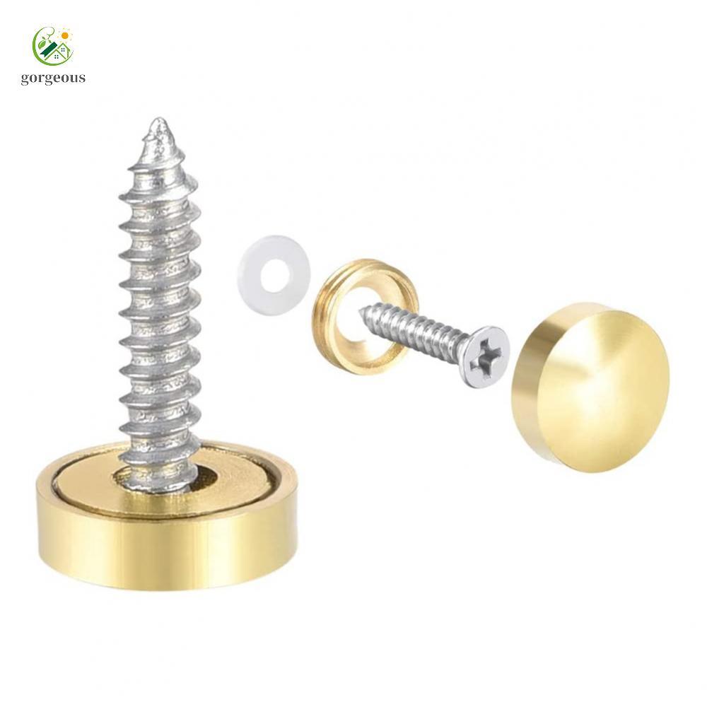[FUXIN]Table Mirror Screw Cap Nails Pack of 8 for Stunning Decorative Displays