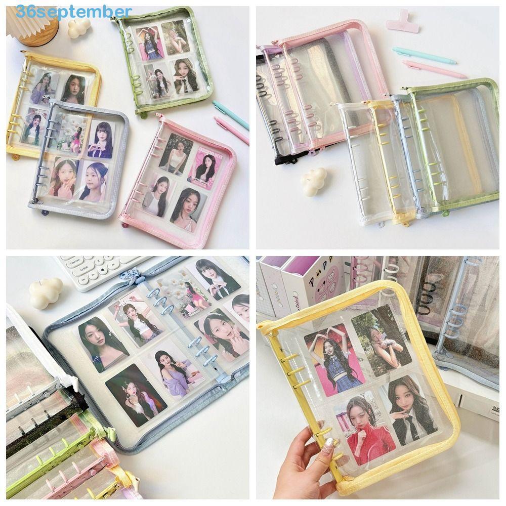 SERIES A5 Binder Photocard Holder, Trang bên trong Album ảnh trong suốt Chất kết dính, Kawaii Loose 